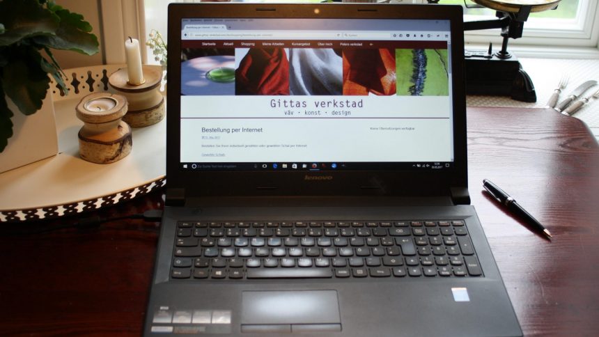 Du kan gärna beställaen produkt från Gittas verkstad per nätet