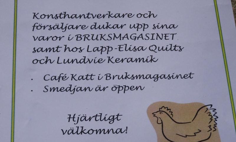 Gittas verkstad - Ostermarkt in Lennartsfors 2018